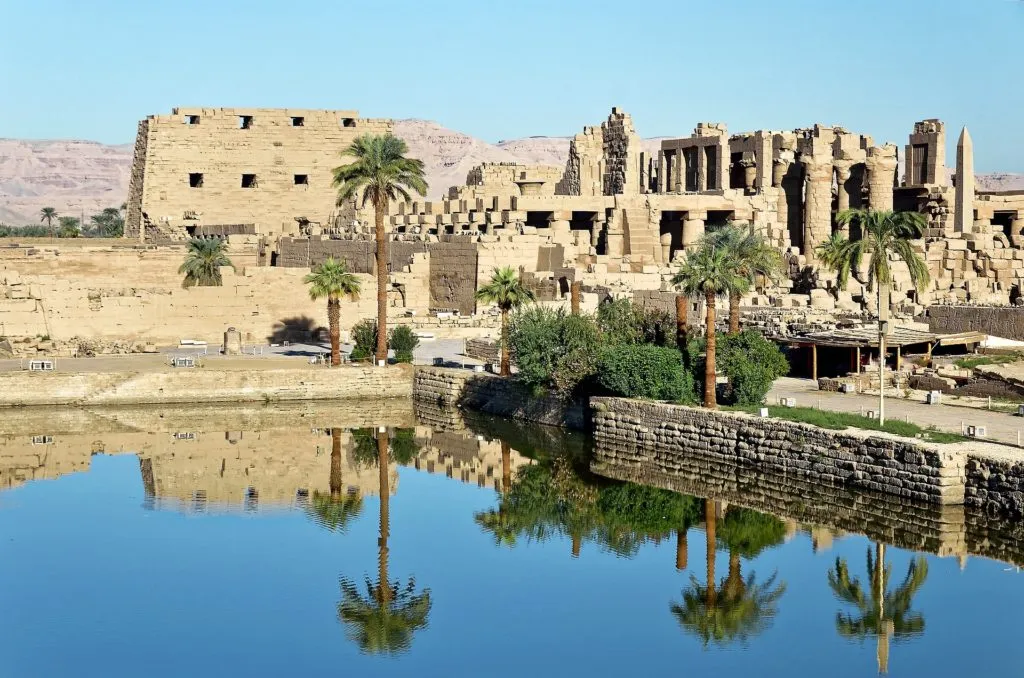 Sacred Lake in Karnak Temple